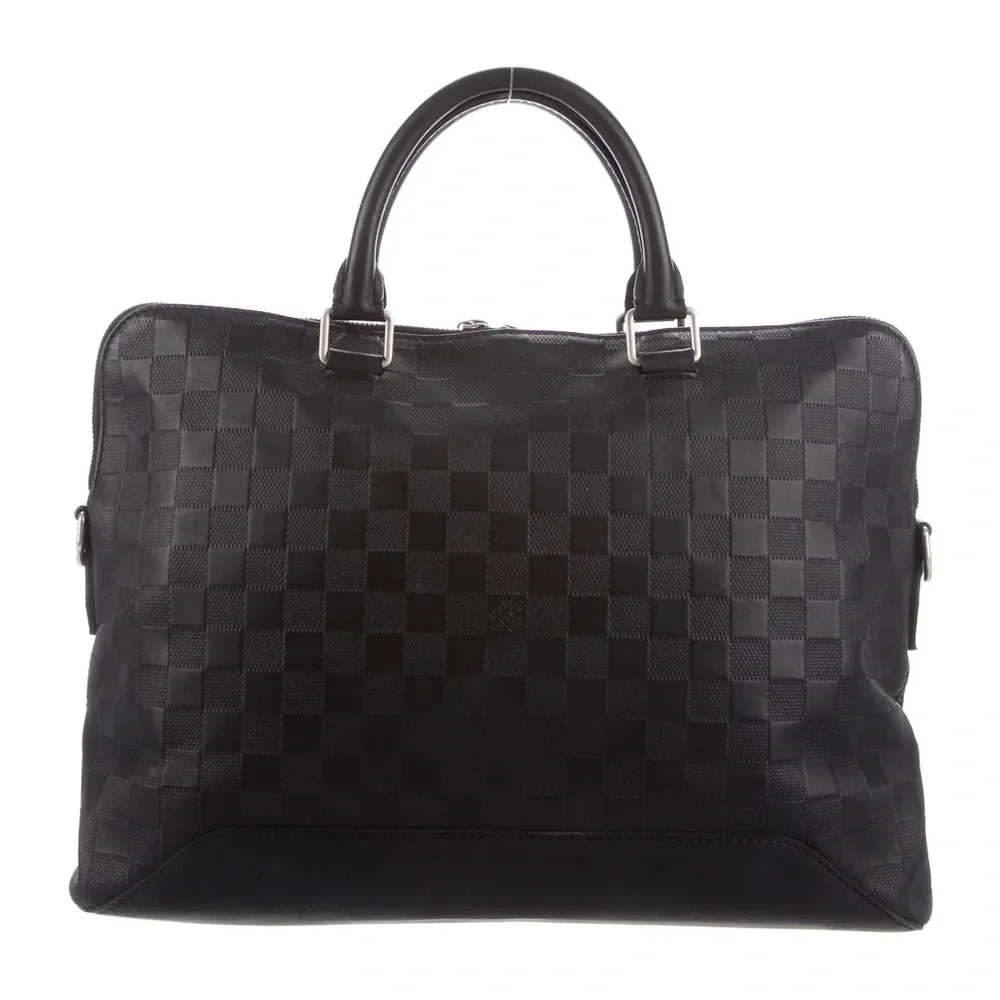 Unisex Louis Vuitton Damier Infini Avenue Soft Briefcase - Picture 2 of 6